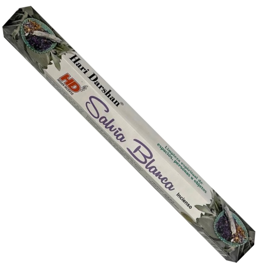 عود خوشبو کننده شاخه ای  Hari Darshan مدل وایت سیج ( مریم گلی ) White Sage
