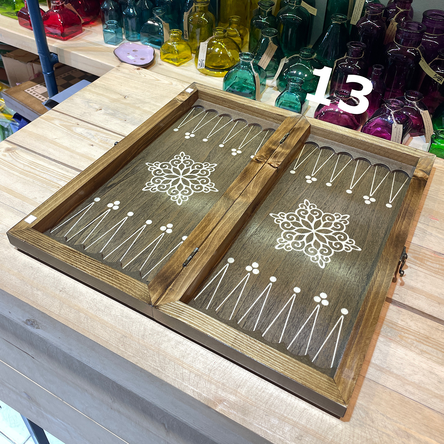 تخته نرد و شطرنج نراد روس متوسط کد 13