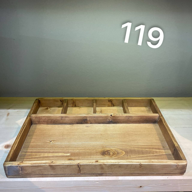 سینی سرو چوبی نراد 5 خانه کد 119