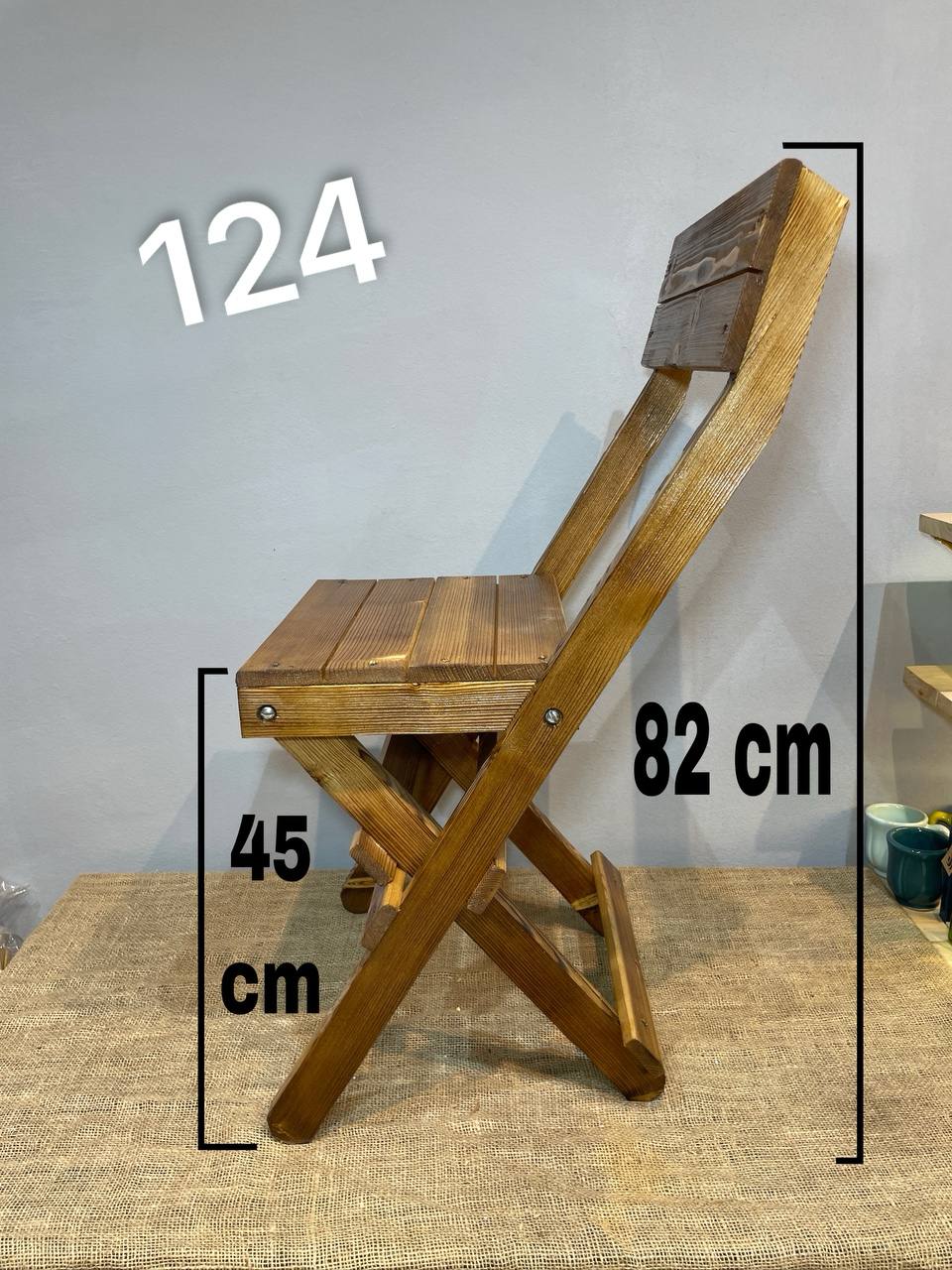 صندلی تاشو پشتی دار