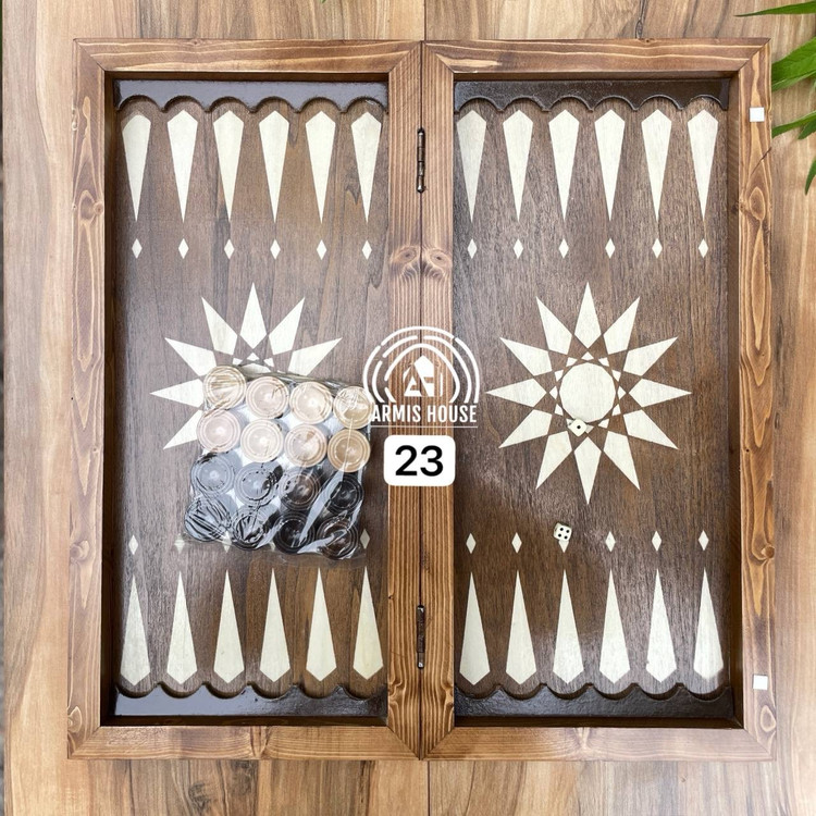 تخته نرد و شطرنج نراد روس بزرگ کد 23