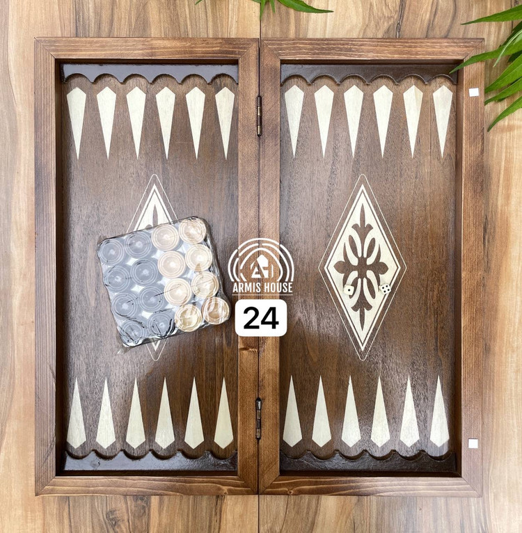 تخته نرد و شطرنج نراد روس بزرگ کد 24