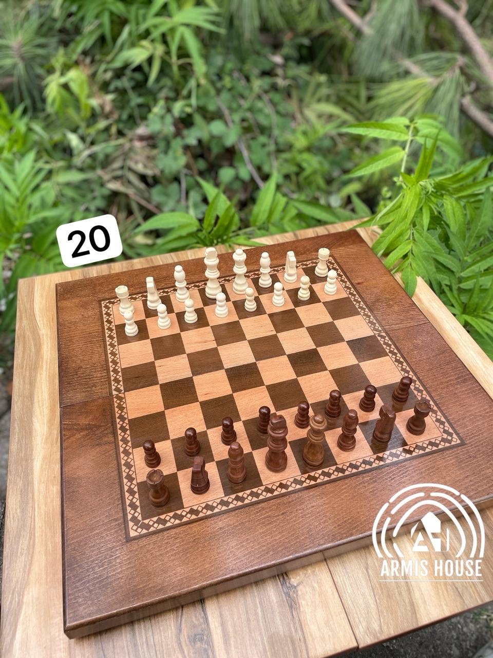 تخته نرد و شطرنج نراد روس بزرگ کد 20
