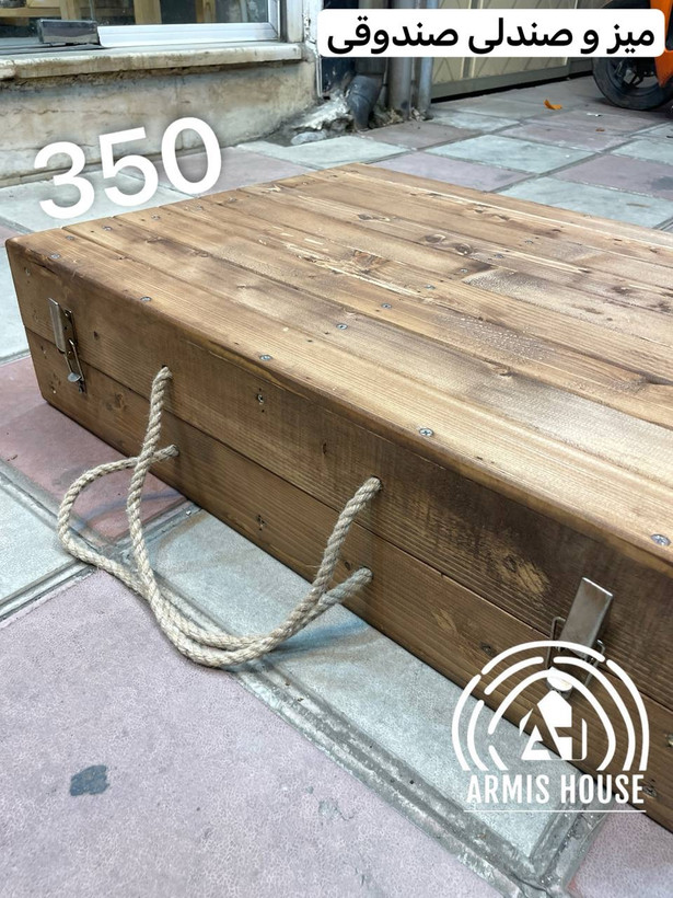 میز و صندلی تاشو ۴ نفره صندوقی ( بدون پشتی ) 350