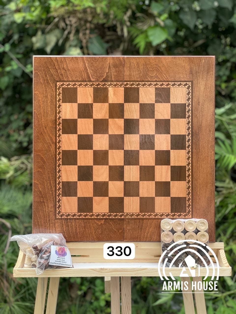 تخته نرد و شطرنج نراد روس بزرگ کد 330