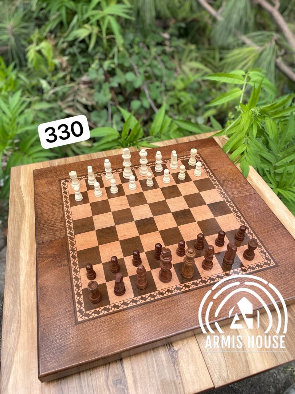 تخته نرد و شطرنج نراد روس بزرگ کد 330