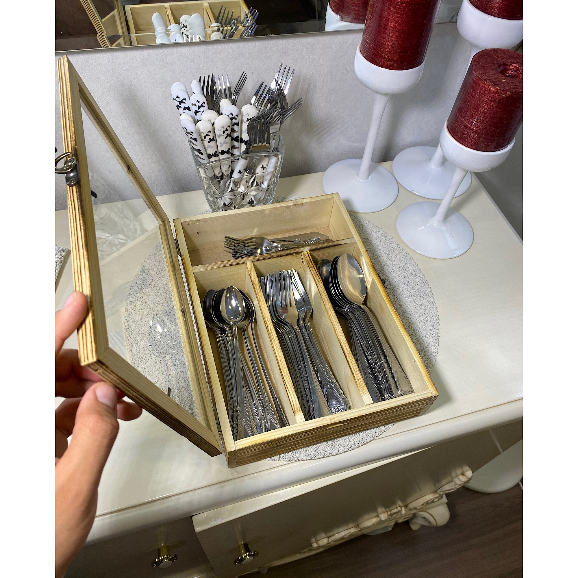 جای قاشق و چنگال بدون درب 99