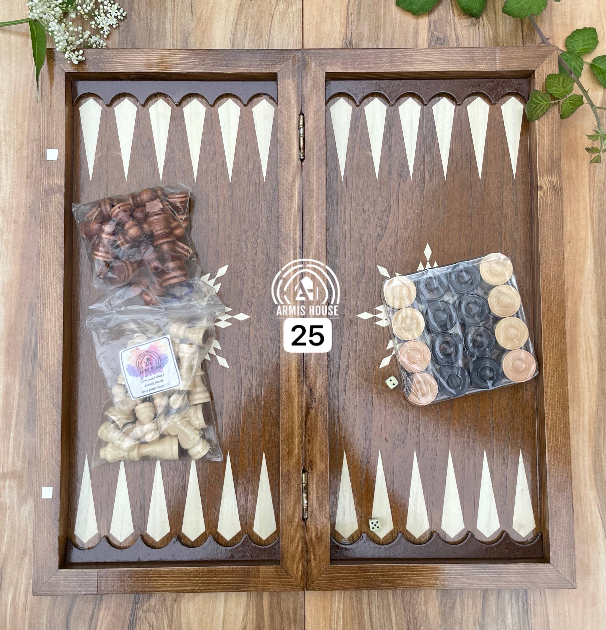 تخته نرد و شطرنج نراد روس کد 25